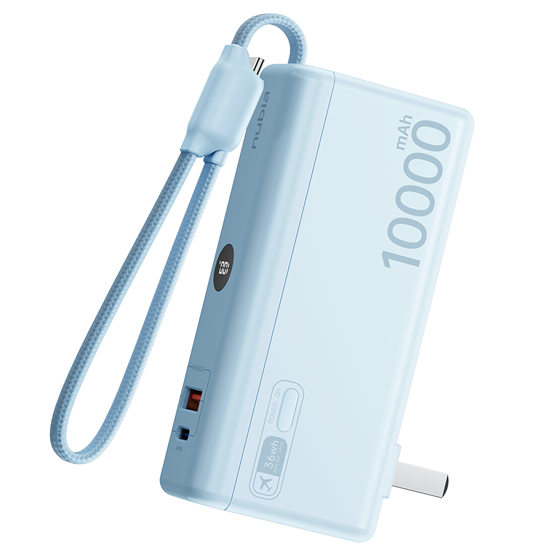 Повербанк Nubia Powerbank 10000mAh голубой