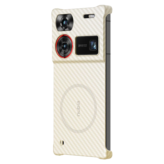 Карбоновый чехол Nubia Z60 Ultra Case белый